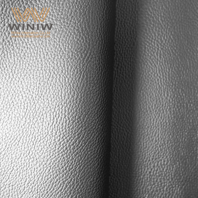 1.2mm Trudnopalna sztuczna skóra do wnętrza samochodu - Obraz 3