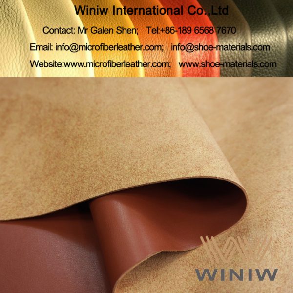 PU (Polyurethane) Coated Microfiber Material for Shoes Upper