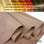 Pigskin Embossed Microfiber Synthetic Suede Leather for Shoes