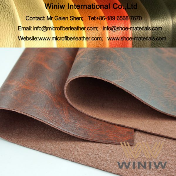 PU Microfiber Leather Upholstery Fabric for Furniture
