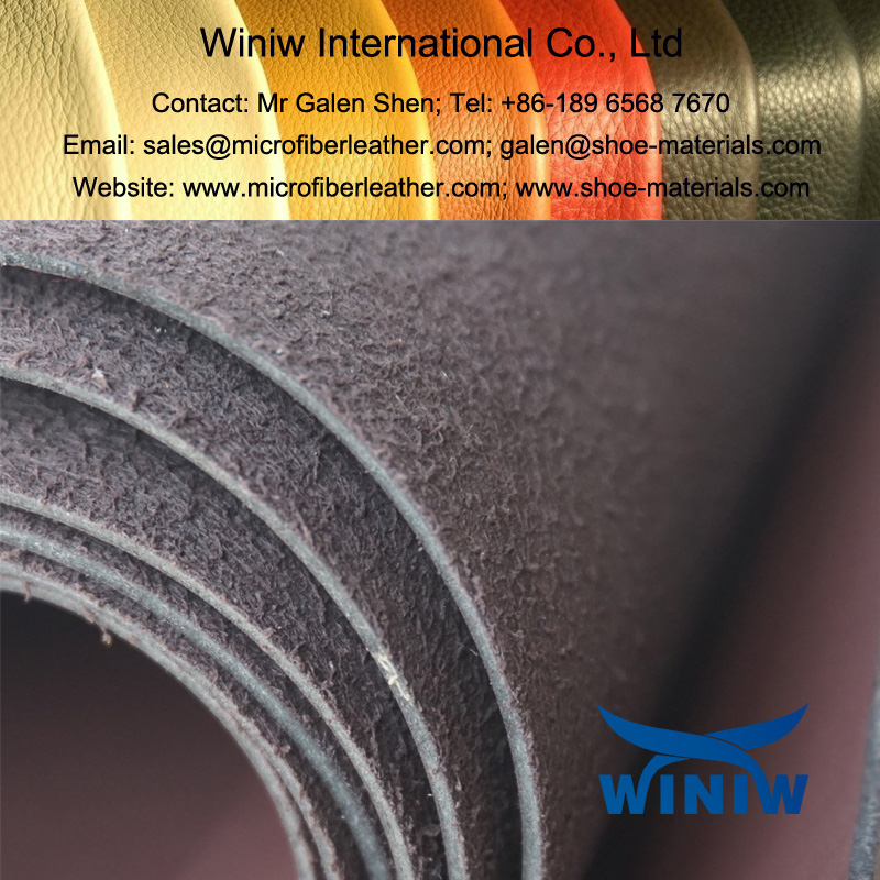 Microfiber PU Leather for Industrial Safety Shoes 