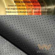 perforated auto leather nappa leather