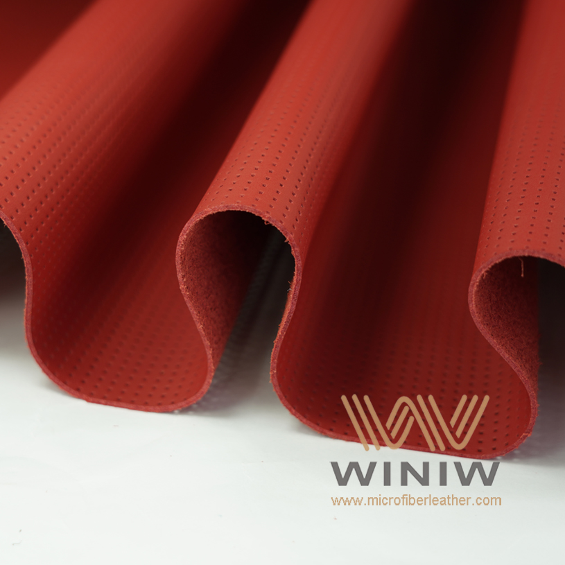 WINIW Microfiber Automotive Leather SXDB Series Red Color