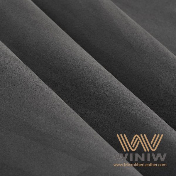 1.4mm High-End Anthracite Faux Suede Alcantara Upholstery Fabric